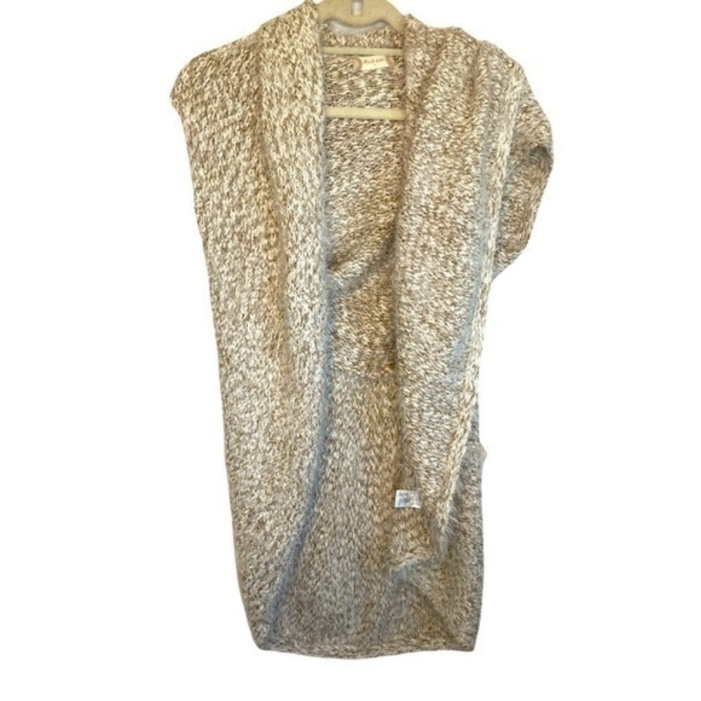 Altar'd State Beige Shawl Vest Size Small